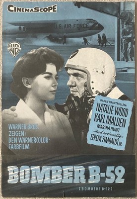 Natalie Wood Karl Malden Bomber B-52 orig. EA - Werberatschlag
