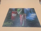 Vtg 1980s? Coke Sprite And Tab Advertising Double Sided Side Store Display 17x12