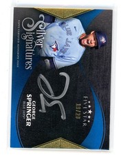 2024 Topps Five Star George Springer On Card Auto Silver Signatures Blue /20