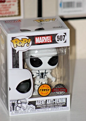 Funko Pop! Marvel Agent Anti-Venom Chase Pop in a Box Exclusive Vaulted 2019