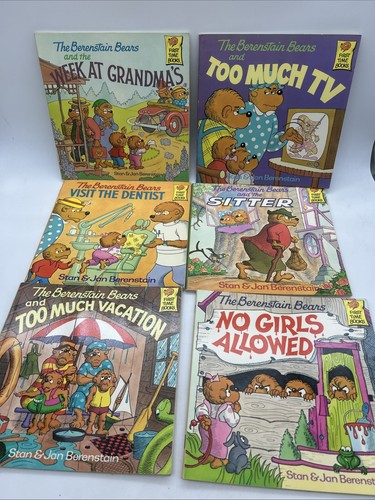 The Berenstain Bears Set 6 by Jan Berenstain First Time Books 80’s
