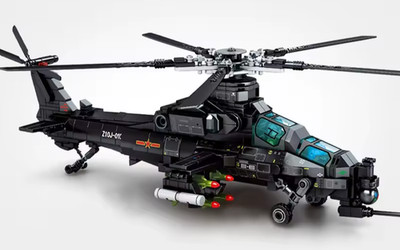 SEMBO #202119 - Z-10 Attack Helicopter - Building Block Set