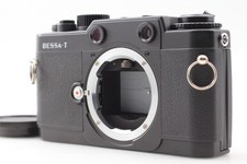  N MINT / Cap Voigtlander BESSA-T Black Body Rangefinder Film Camera From JAPAN