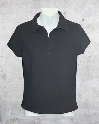 Black Esprit Polo Ladies Size Medium Vintage Y2K