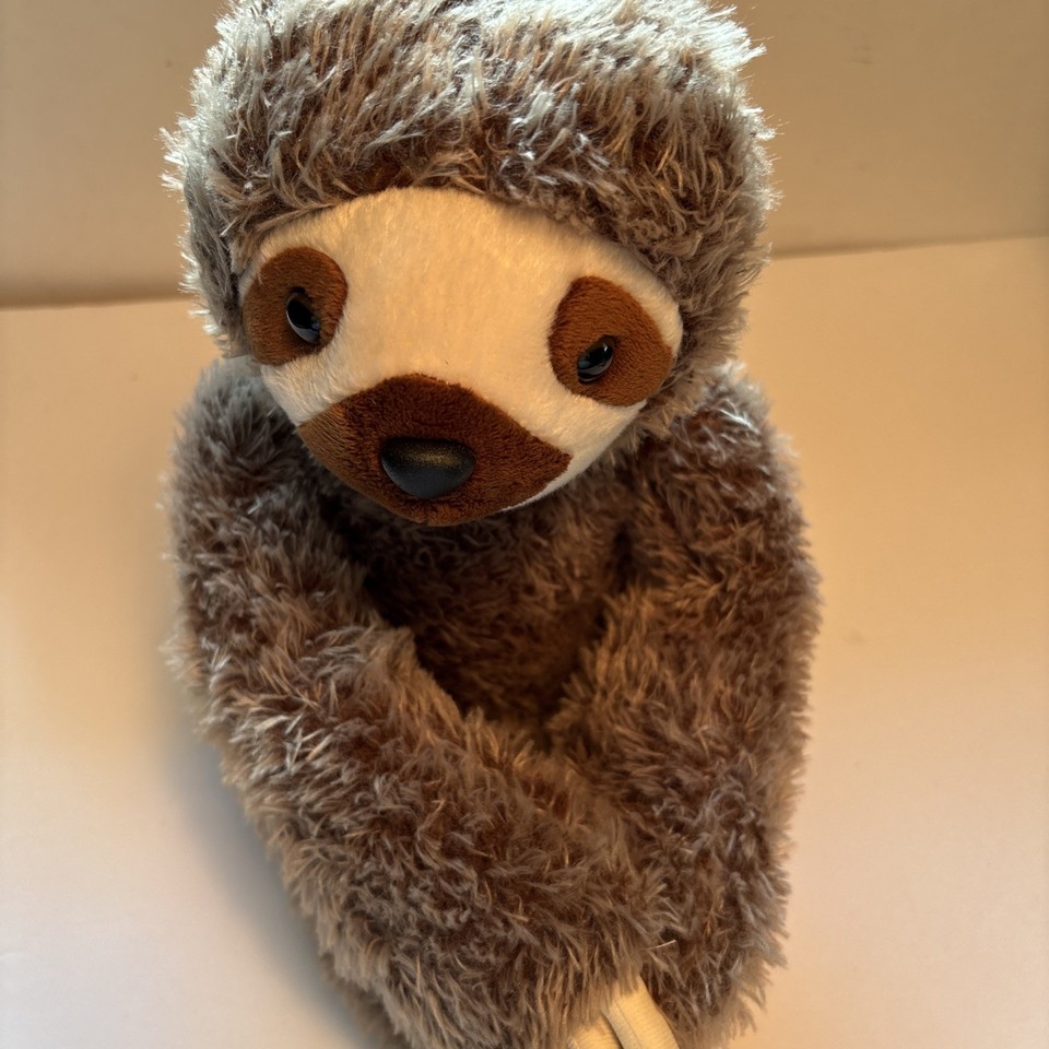 Aurora Destination Nation Sloth Plush Brown Shaggy 2022 12