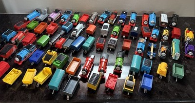 HUGE Lot of 73 Thomas and Friends Motorized Engines & Railcars