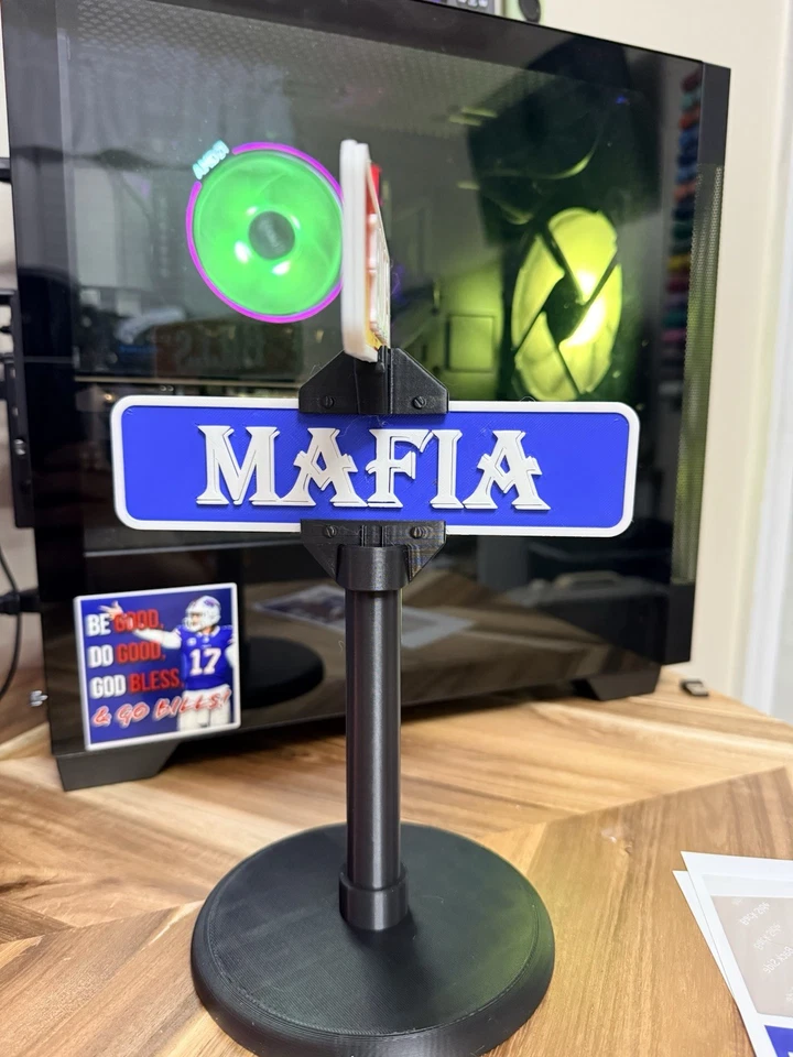 Letrero de calle Buffalo Bills impreso en 3D - Bills Mafia. Fútbol americano NFL Foto 3 de 4