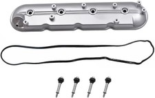 Aluminum Engine Valve Cover with Gasket Left Driver Side Fit for Chevy Silverado