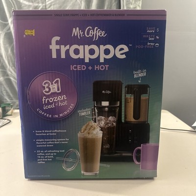 Mr. Coffee Single Serve Frappe + Iced Coffee Maker w/ Blender - NEW IN BOX