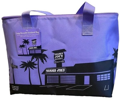 Trader Joe s NEW SPRING 2026 RELEASE PURPLE RAIN Large Insulated Bag LIMITED (2)