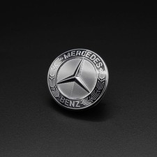 Mercedes Emblem Kühlergrill für E S Klasse W211 W212 W221 2218170016 Dunkelchrom