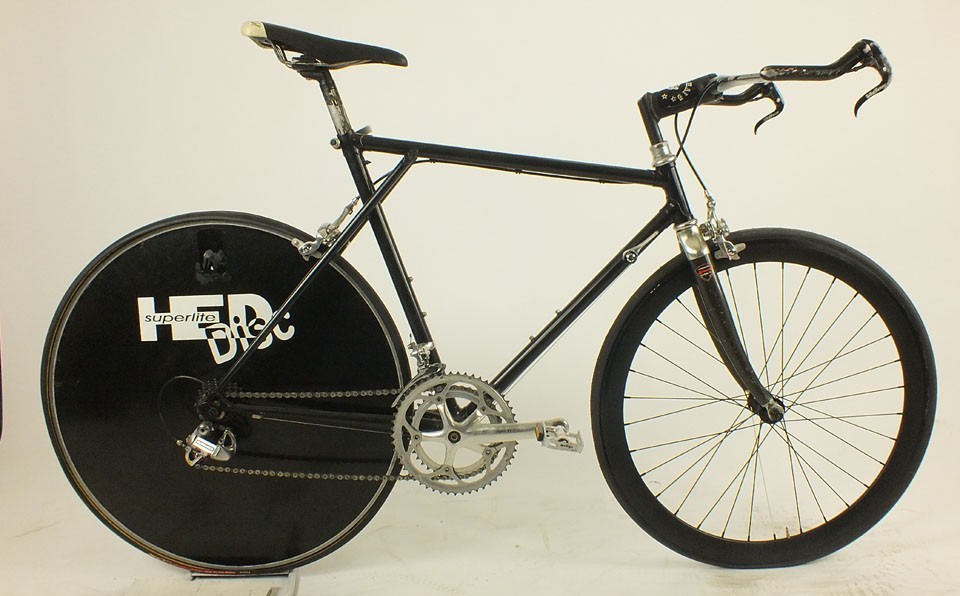Vtg 1980s Shogun Kaze Time Trial Pursuit Bike Dura Ace Ultegra Hed Disc 53cm