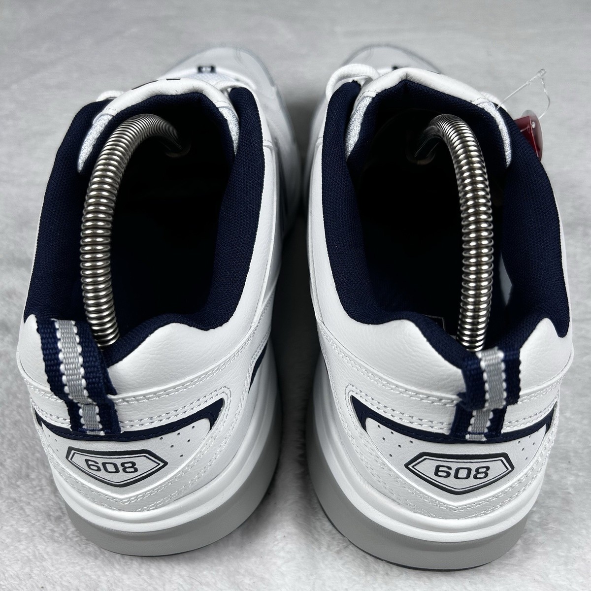 New Balance 608 V5 Mens Training Shoes White Navy MX608WN5 Size 14 