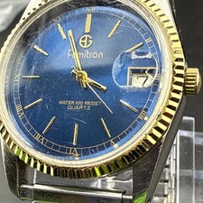 Armitron Day Date Blue Dial 20/2622 3T Two Tone Quartz Runner The Perfect Watch