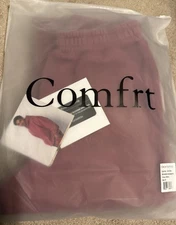 Comfrt Minimalist Sweatpants Berry Color Unisex Size Small