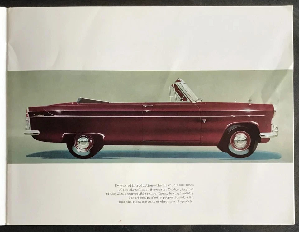 FORD CONVERTIBLES Car Sales Brochure Jan 1961 #D3450/161 CONSUL Zephyr ZODIAC - Image 2 of 4