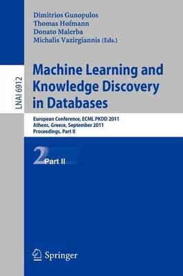Machine Learning and Knowledge Discovery in Databases, Part II - 9783642237829