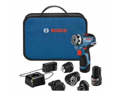 #ad BRAND NEW BOSCH GSR12V 140FCB22 12V MAX Flexiclick 5 In 1 Drill Driver System $124.99