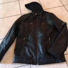 Lederjacke (Kunstleder) für coole Jungs, Gr....