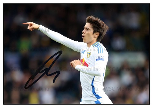 12940. Ao Tanaka Signed Pictures (A4 Prints) Leeds United Japan Dusseldorf etc.