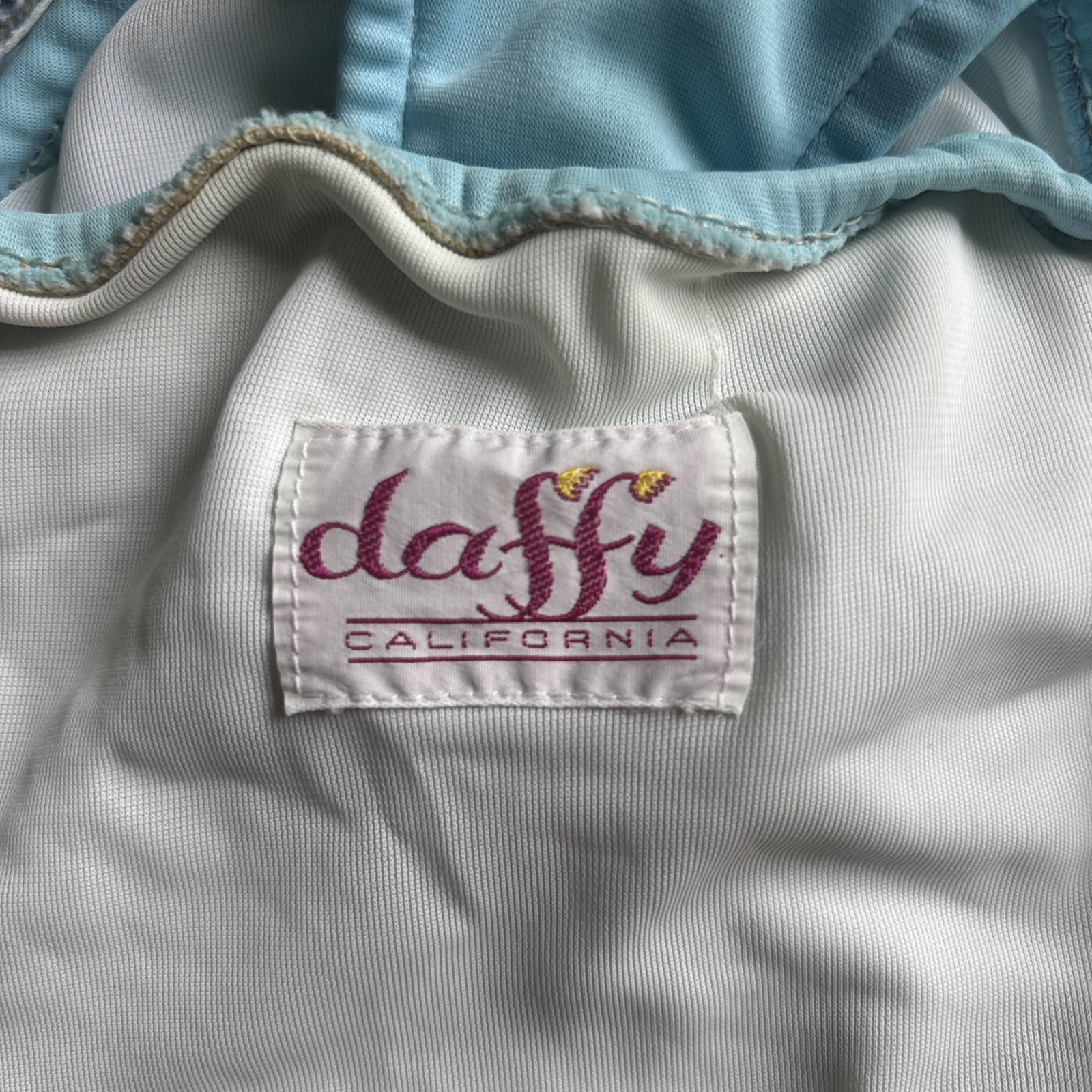 Vintage 60s Daffy California Baby Blue Bikini