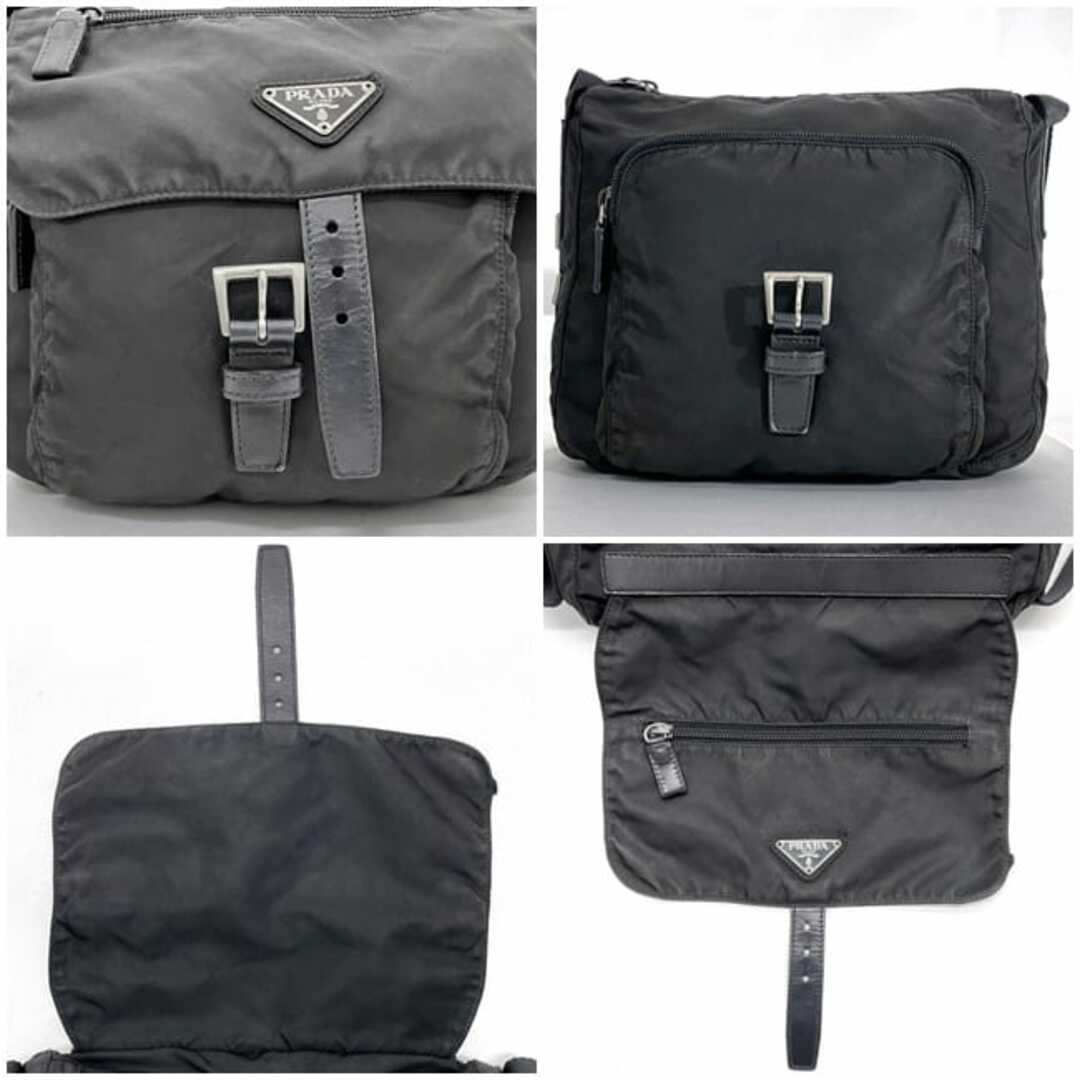 PRADA Shoulder Bag Black NERO Tessuto BT8994 Crossbody Nylon Used PRADA Lightwei thumbnail 3