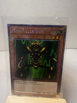 Yu-Gi-Oh! Man-Eater Bug 16522591 1st Ed Holo Effect Earth ATK/450 DEF/600