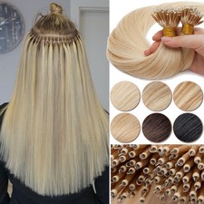 Nano Ring Hair Extensions 200g Thick Full Head Nano Tip Russian Remy Human Hair