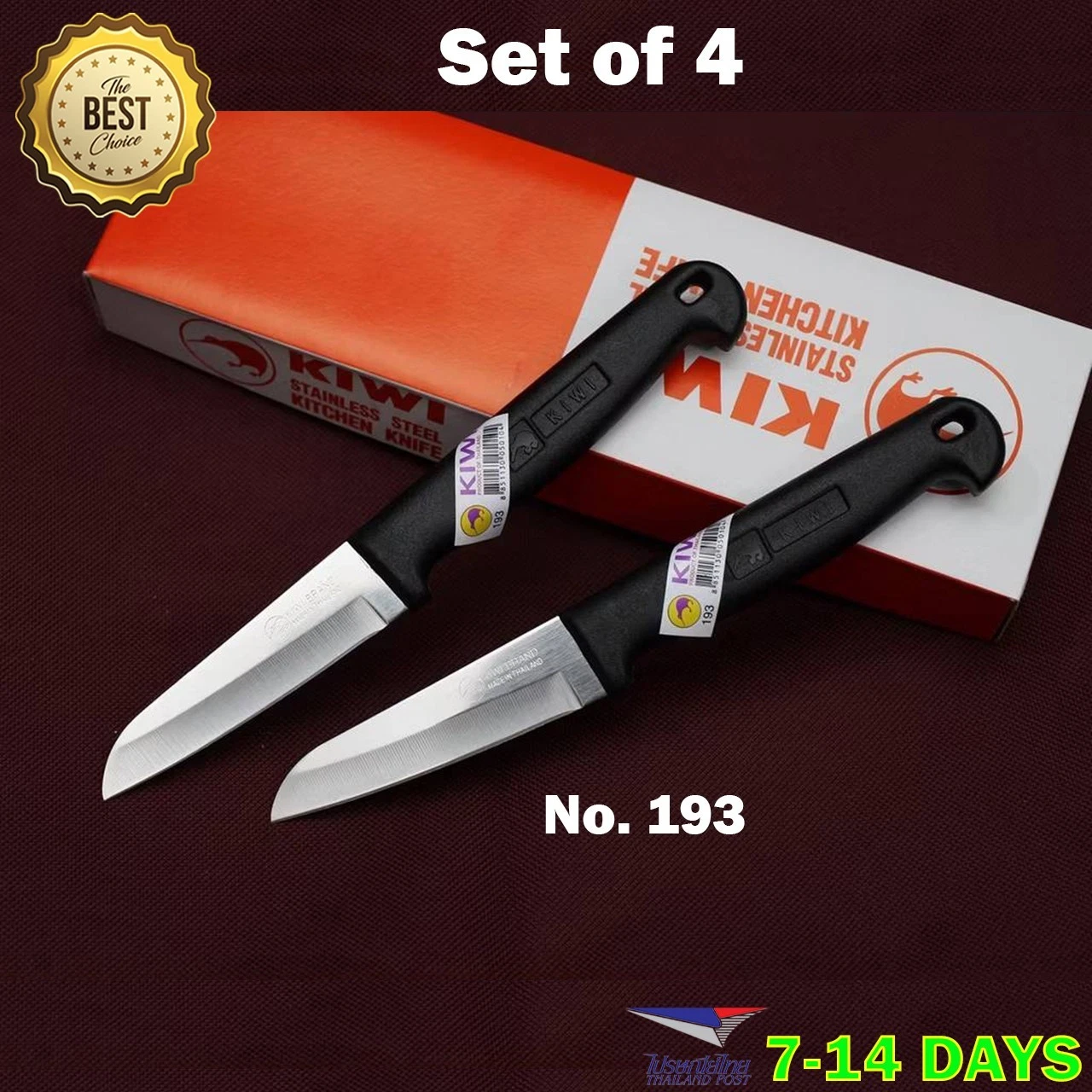 4 Pcs KIWI Paring Knife Bulk Thai Kitchen Knives Fruit Vegetable Slicing Sharp S
Opens in a new wind