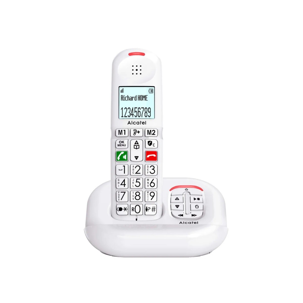 Téléphone sans fil Alcatel XL685 Voice Blanc répondeur touches géantes senior