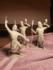 Vintage Marx 6” Figure Lot – (4)- Vikings, Marvel Daredevil