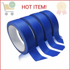 4 Rolls Premium Painters Tape, Blue Tape, Masking Tape, Paint Tape for Multi-Pur