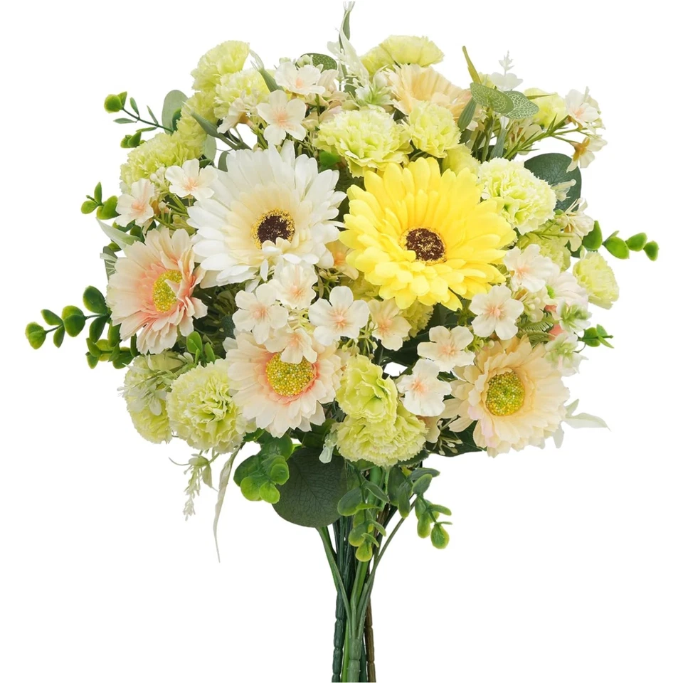 Kunstblumen Bund Hochrealistisch Seidenblumen Strauß Deko Innen Hochzeit - Bild 1 von 4