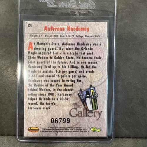 1994-95 Ted Williams The Gallery Constellation Anfernee Hardaway #D4 Magic 06799 - Picture 6 of 12