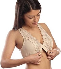 Easylife Front Fastening Lace Bra (Set of 3) Stretchy Non-Wired Comfort Bra with