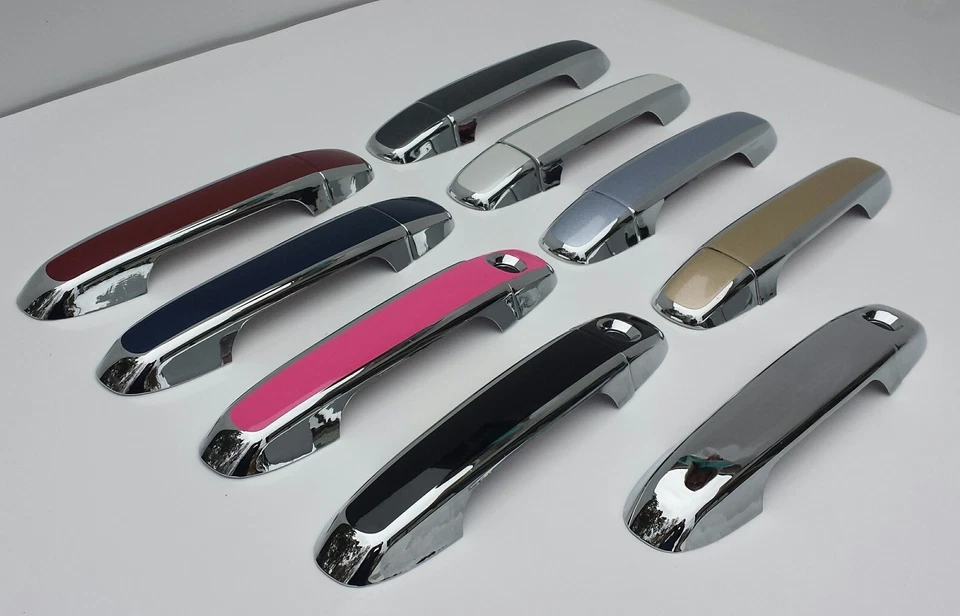 Superposiciones de manija de puerta personalizadas negras o cromadas Toyota Yaris 2012-2018 TÚ ELIGES CLR Foto 4 de 4