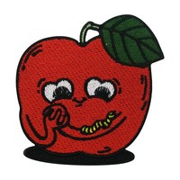 SüßEr Apfel Patch Zum AufbüGeln | Obst AufnäHer FüR Kleidung, Rote BüGelbilder