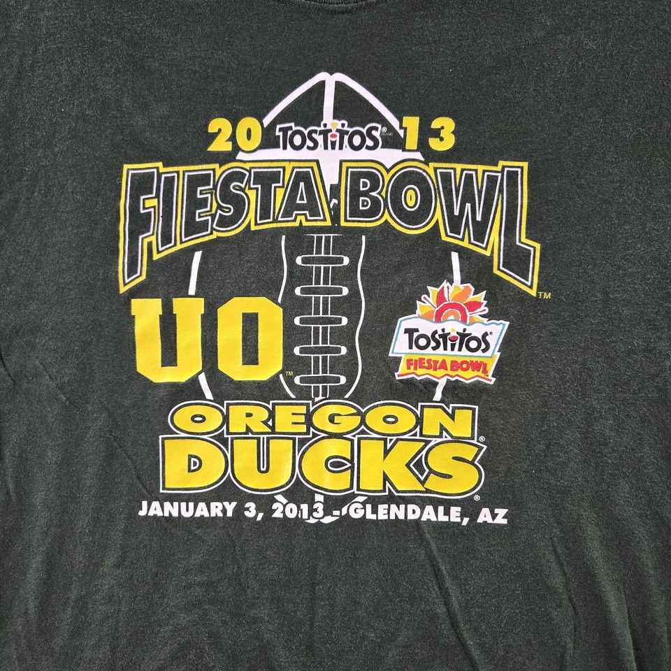 Camisa DE COLECCIÓN Oregon Ducks Hombres L Verde Ropa Deportiva Fiesta Bowl Logo Foto 4 de 4