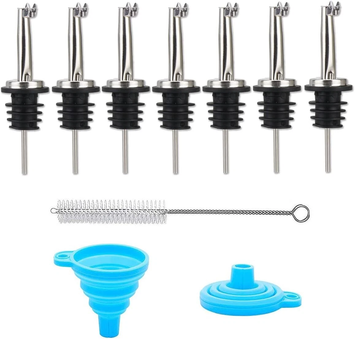 Pour Spouts For Olive Oil Bottles Flip Top Speed Pourers Oil Dispenser Spout Set