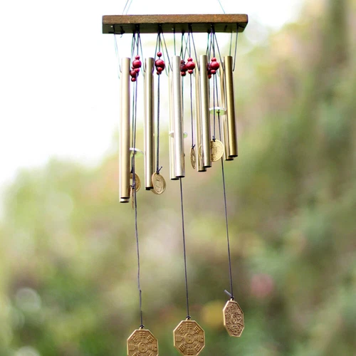 Windspiele Outdoor tiefer Ton 17 Zoll 10 Röhren Garten Haus Hof Hängedeko Glocken - Bild 6 von 6