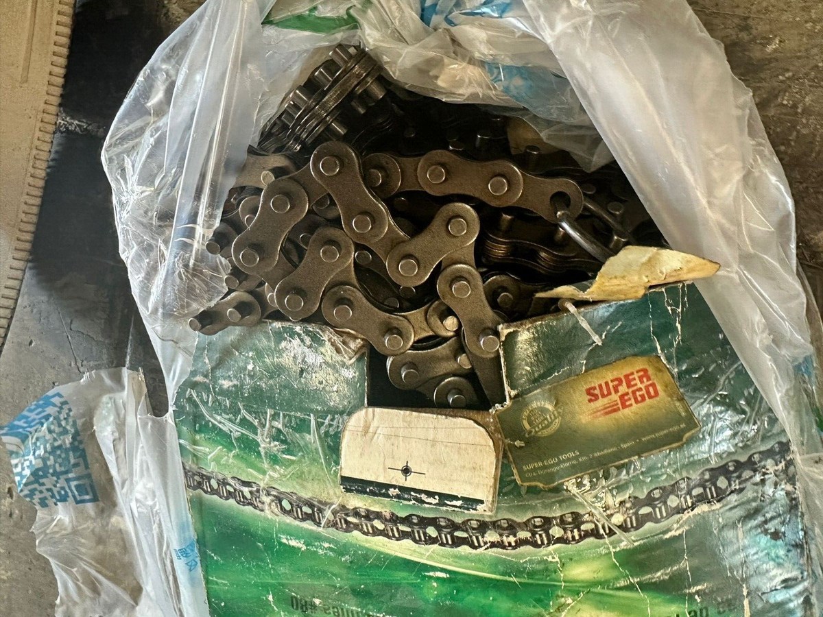 Catena SHORENUTZ Per Trasmissioni Catena Rulli Pesante 80H - 10 Piedi Con 2 Maglie Maestre, Passo 1, Per Uso Industriale O Agricolo, Marca SHORENUTZ Catena Trasmissione Industriale Passo 1 - Foto 2