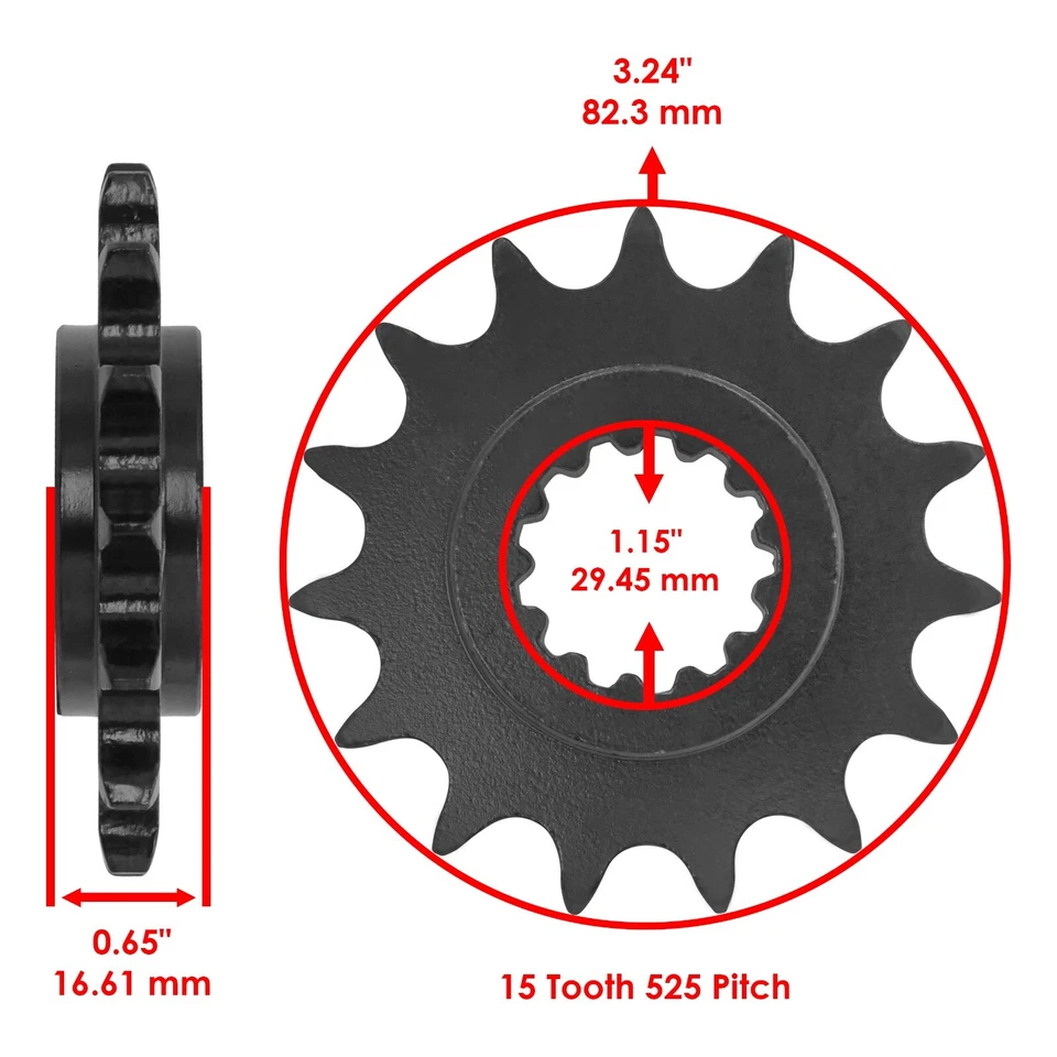 Front Rear Drive Chain Sprocket for Husaberg FE350 FC499 1992 23801-MJE-D00 - Image 2 of 4