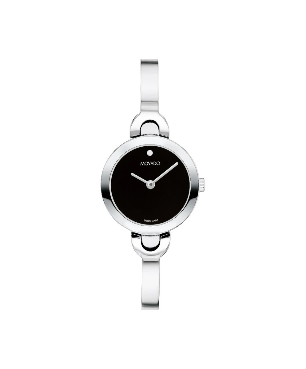 Movado women authentic silver bangle watch 24mm Movado Women main image 2
