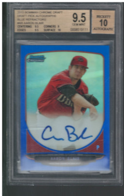 2013 Bowman Chrome Blaue Refraktoren #AB Aaron Blair Auto /99 - BGS GemMt (9.5)