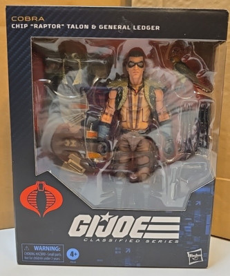 GI JOE CLASSIFIED SERIES #139 CHIP ''RAPTOR'' TALON & GENERAL LEDGER