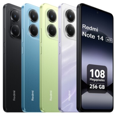 Xiaomi Redmi Note 14 4G Smartphone NFC 8+256GB 108MP Dual SIM Global 5500mAh