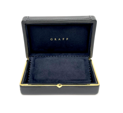 GRAFF Authentic Medium Earrings case Black Leather Jewelry box GRAFF Authentic Medium Earrings case Black Leather Jewelry box