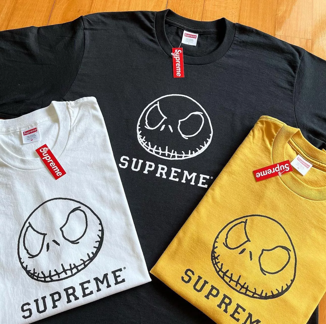 Tee shirt Supreme Squelette (S XXL, 100% authentique)