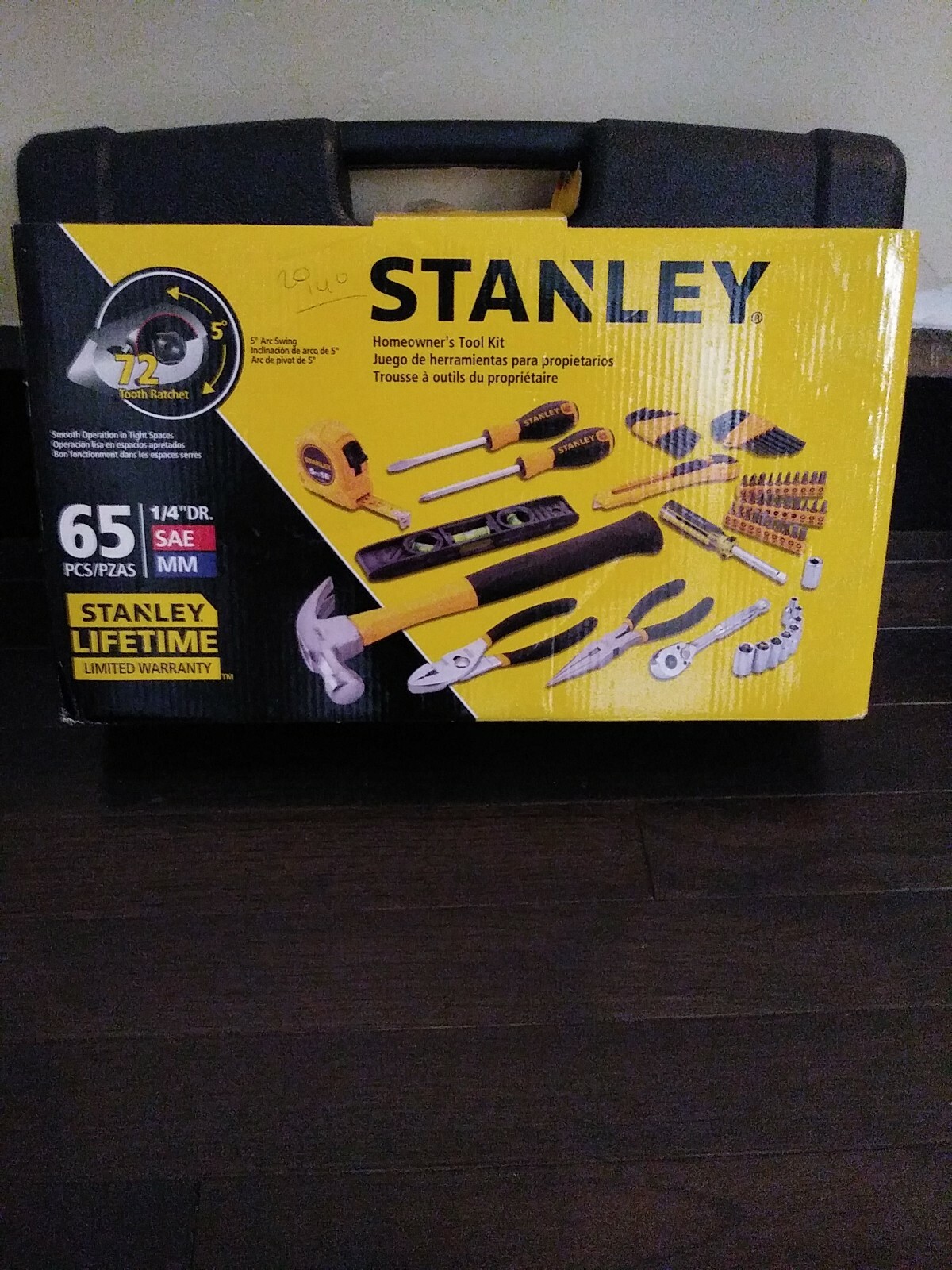 Stanley 94 248 65 Piece Homeowners Diy Tool Kit Industrial Hand Tools Industrial Power Hand Tools Studioestetica Net