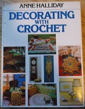 Decorating with Crochet design project pattern vintage 1975 hardcover jacket